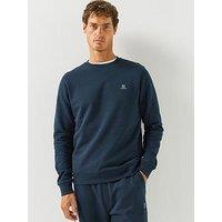 Hackett Heritage H Small Logo Crew Sweatshirt - Navy