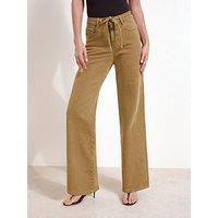 Friends Like These Olive Green Everyday Wide Leg Jeans