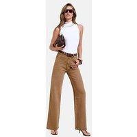 Friends Like These Caramel Brown Everyday Wide Leg Jeans