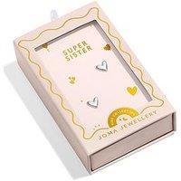 Joma Jewellery Kids Moments To Shine Super Sister Earrings - Silver-Plated