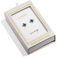 Joma Jewellery Moments To Shine Lucky Stud Earrings - Silver-Plated