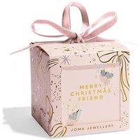 Joma Jewellery Earring Bauble 'Merry Christmas Fabulous Friend' Earrings