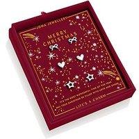Joma Jewellery Christmas Lifes A Charm Merry Christmas Stud Earrings