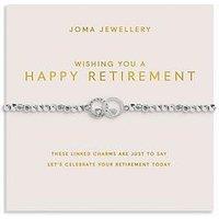 Joma Jewellery Forever Yours Wishing You A Happy Retirement Bracelet - Silver-Plated