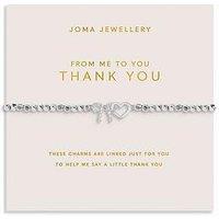 Joma Jewellery Forever Yours From Me To You Thank You Bracelet - Silver-Plated