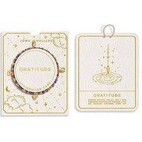 Joma Jewellery Affirmation Card Gratitude Bracelet - Gold-Plated