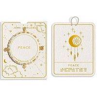 Joma Jewellery Affirmation Card Peace Bracelet - Gold-Plated