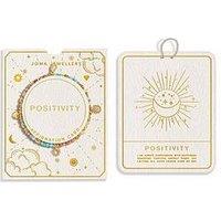 Joma Jewellery Affrimation Card Positivity Bracelet - Gold-Plated