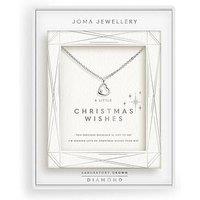Joma Jewellery Laboratory Grown Diamond Necklace A Little Christmas Wishes Necklace - Silver-Plated