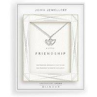 Joma Jewellery Laboratory Grown Diamond Necklace A Little | Friendship | Silver Plated | Necklace | 46Cm + 5Cm Extender