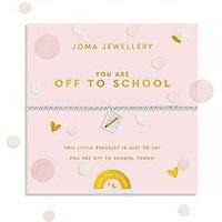 Joma Jewellery Kids Confetti A Little You Are Off To School Bracelet - Silver-Plated