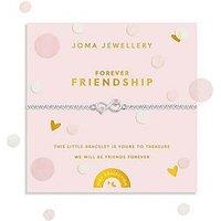 Joma Jewellery Kids Confetti A Litlle Forever Friendship Bracelet - Silver-Plated