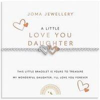 Joma Jewellery Kids A Little Love You Daughter Bracelet - Silver & Rose Gold Plated