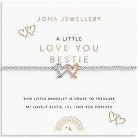 Joma Jewellery Kids A Little Love You Bestie Bracelet - Silver & Rose Gold-Plating