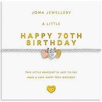 Joma Jewellery A Little Charmed Moments 'Happy 70Th Birthday' Bracelet