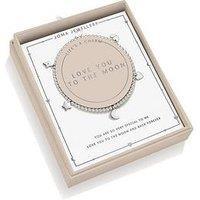 Joma Jewellery Lifes A Charm Love You To The Moon And Back Bracelet - Silver-Plated