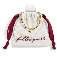 Joma Jewellery Words To Treasure Follow Your Heart Bracelet - Silver & Gold-Plating