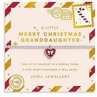 Joma Jewellery Kids Christmas A Little Merry Christmas Granddaughter Bracelet