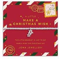 Joma Jewellery Kids' Christmas A Little 'Make A Christmas Wish' Bracelet
