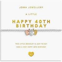 Joma Jewellery A Little Charmed Moments 'Happy 40Th Birthday' Bracelet