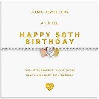 Joma Jewellery A Little Charmed Moments 'Happy 50Th Birthday' Bracelet