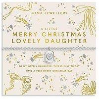 Joma Jewellery Christmas A Little 'Merry Christmas Lovely Daughter' Bracelet