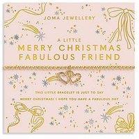 Joma Jewellery Christmas A Little Merry Christmas Fabulous Friend Bracelet - Gold Plated