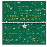 Joma Jewellery Christmas A Little 'Merry Christmas Auntie' Bracelet