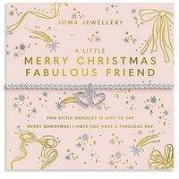 Joma Jewellery Christmas A Little 'Merry Christmas Fabulous Friend' Bracelet