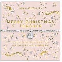 Joma Jewellery Christmas A Little 'Merry Christmas Teacher' Bracelet
