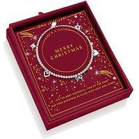 Joma Jewellery Christmas Lifes A Charm Merry Christmas Bracelet - Silver Plated
