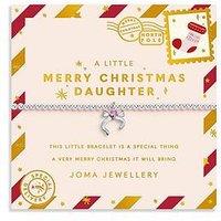 Joma Jewellery Kids' Christmas A Little 'Merry Christmas Daughter' Bracelet