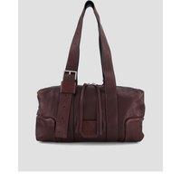 Allsaints Womens Ares Adjustable Strap Buckle Detail Shoulder Bag - Red