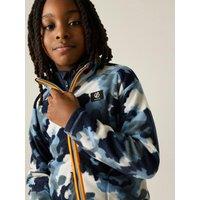 Dare 2B Kids Wing It Camo Full Zip Ski Fleece Jacket - Blue