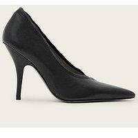 Allsaints Womens Vera Pointed Toe Stiletto Court Shoes - Black