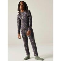 Dare 2B Boys Thermal Cracked Print Ski Baselayer Set - Green