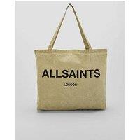 Allsaints Underground Logo Printed Tote Bag - Brown