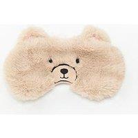 Boux Avenue Teddy Bear Plush Eyemask - Beige
