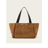 Allsaints Rosalie Large Suede Tote Bag - Brown