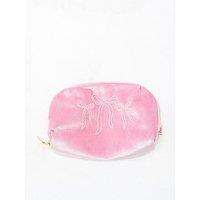 Boux Avenue Beaded Bow Make Up Bag - Pink