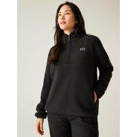 Dare 2B Womens Slide Out Half Zip Borg Fleece Top - Black