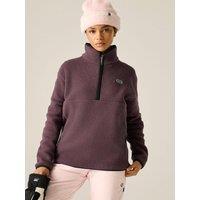 Dare 2B Womens Slide Out Half Zip Funnel Neck Ski Fleece - Purple