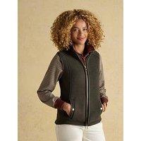 Joules Heritage Regular Fleece Gilet - Khaki Green