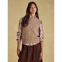 Joules Women'S Holly Knitted Vest - Tan