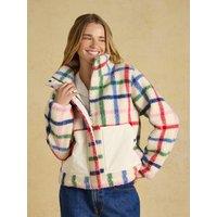 Joules Womens Lottie Funnel Neck Zip Through Jacket - Cream