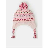Accessorize Girls Fairisle Trapper Pom-Pom Tassel Hat