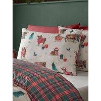 Catherine Lansfield Christmas Highland Cow Duvet Cover Set