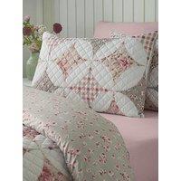 Catherine Lansfield Pinsonic Patchwork Duvet Cover Set