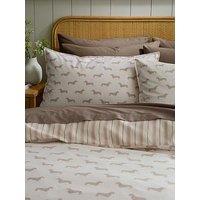 Emily Bond Brushed 100% Cotton Peggy Dachshund Dog Duvet Cover Set