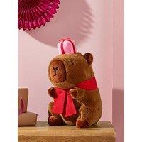 Catherine Lansfield Christmas Capybara 3D Cushion